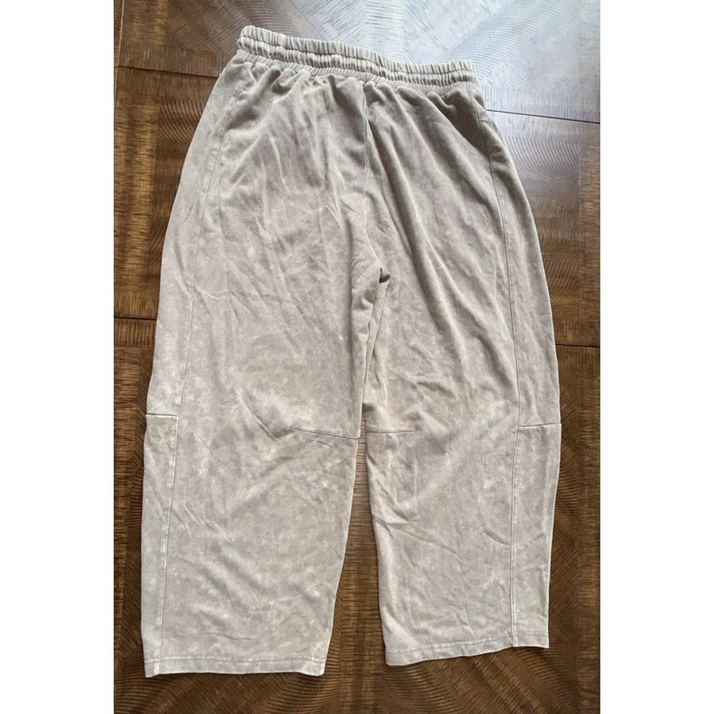 NWT Sewn + Seen Women's L Taupe Pull-On Barrel Leg Pants - Picture 8 of 8